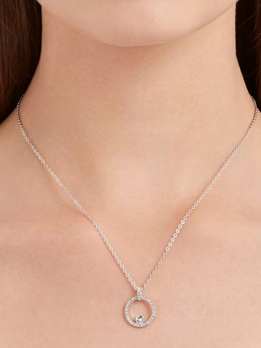 Swarovski Creativity Pendant White, Rhodium Plated- Like New No Box